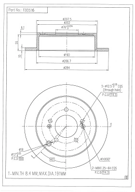 Brake Disc (FBD516)