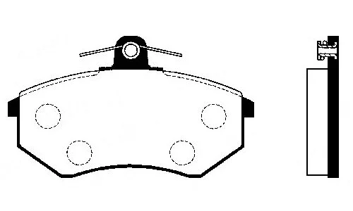 Brake Pad Set, disc brake (FBP4274)