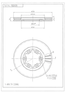 Brake Disc (FBD528)