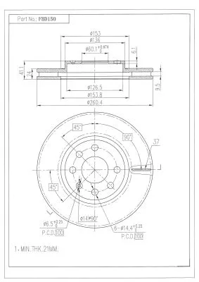 Brake Disc (FBD150)