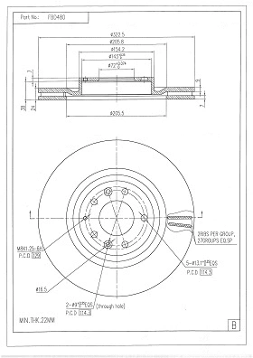 Brake Disc (FBD480)