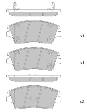 Brake Pad Set, disc brake (FBP4408)