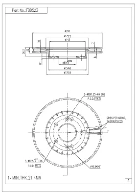 Brake Disc (FBD523)