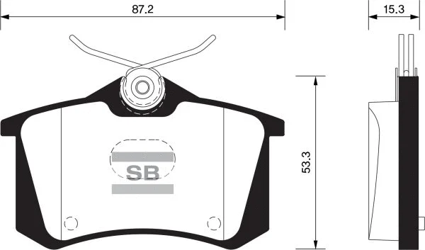 Brake Pad Set, disc brake (FBP1391)