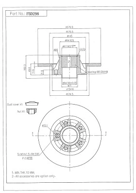 Brake Disc (FBD298)