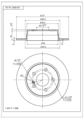 Brake Disc (FBD197)