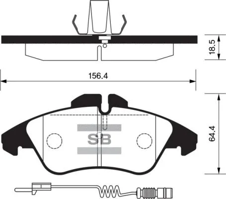 Brake Pad Set, disc brake (FBP1273)