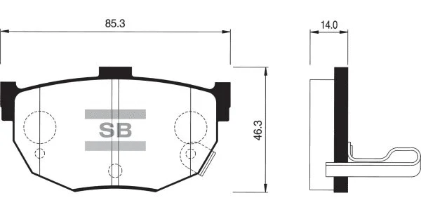 Brake Pad Set, disc brake (FBP1062)
