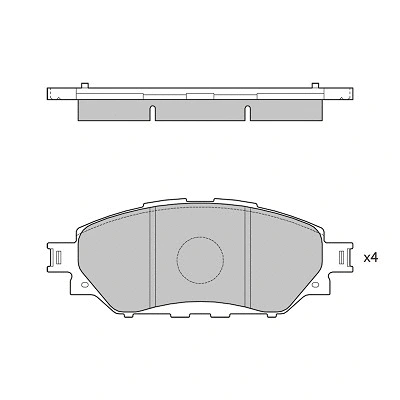 Brake Pad Set, disc brake (FBP4420)