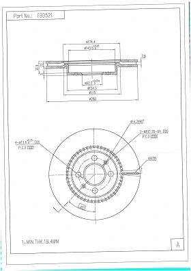 Brake Disc (FBD521)