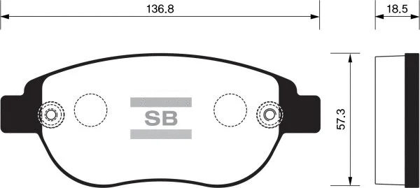 Brake Pad Set, disc brake (FBP2073)
