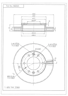 Brake Disc (FBD525)