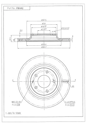Brake Disc (FBD482)