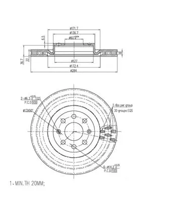 Brake Disc (FBD262)