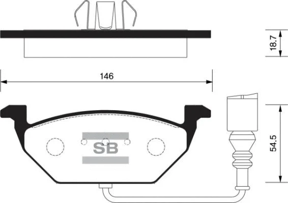 Brake Pad Set, disc brake (FBP2025)