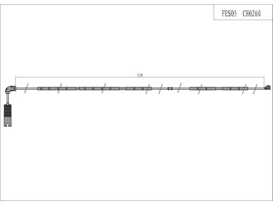Warning Contact, brake pad wear (FES05)