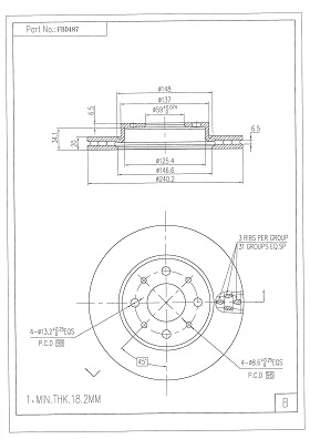 Brake Disc (FBD487)