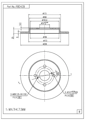 Brake Disc (FBD439)
