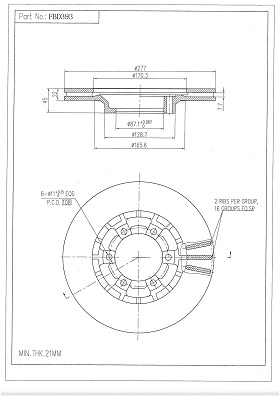 Brake Disc (FBD393)