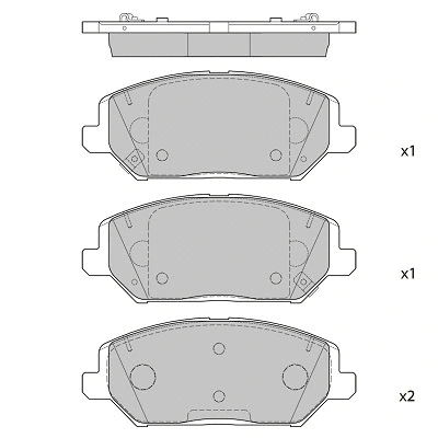 Brake Pad Set, disc brake (FBP4397)