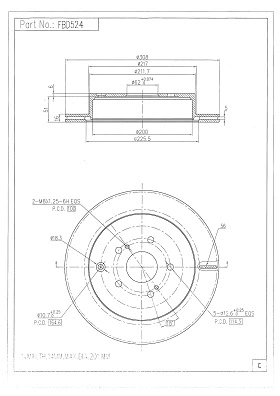 Brake Disc (FBD524)