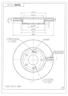 Brake Disc (FBD508)