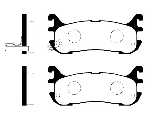 Brake Pad Set, disc brake (FBP4319)