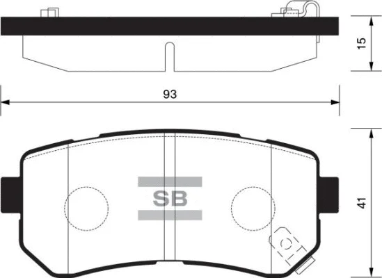 Brake Pad Set, disc brake (FBP1187)