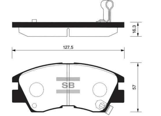 Brake Pad Set, disc brake (FBP1135)