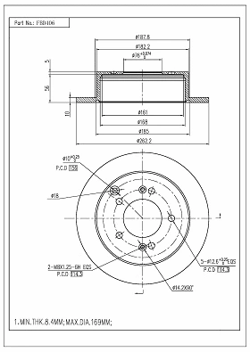 Brake Disc (FBD406)