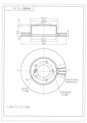 Brake Disc (FBD169)