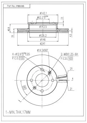 Brake Disc (FBD185)