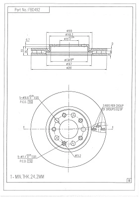 Brake Disc (FBD492)