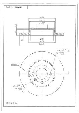 Brake Disc (FBD349)