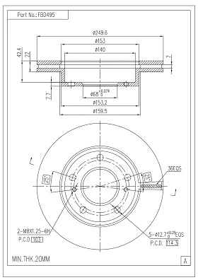 Brake Disc (FBD495)