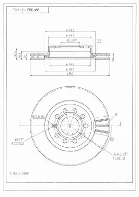 Brake Disc (FBD166)