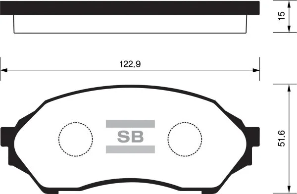 Brake Pad Set, disc brake (FBP1227)