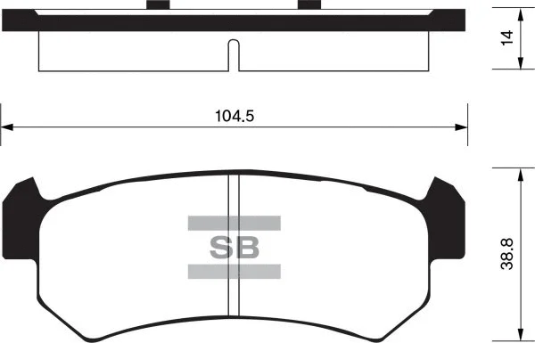 Brake Pad Set, disc brake (FBP1160)