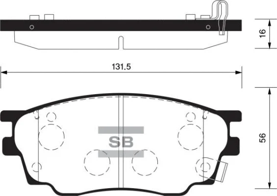 Brake Pad Set, disc brake (FBP2027)