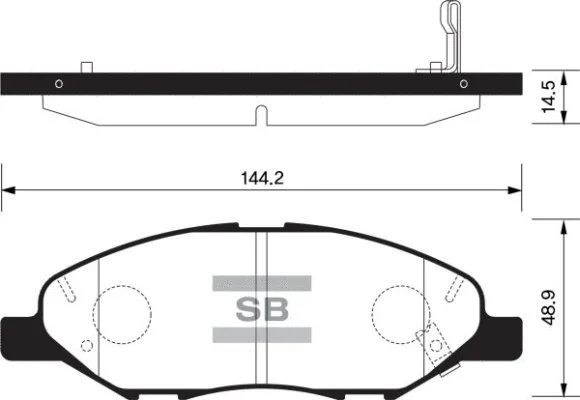 Brake Pad Set, disc brake (FBP1383)
