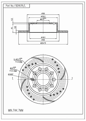 Brake Disc (FBD167R/H)