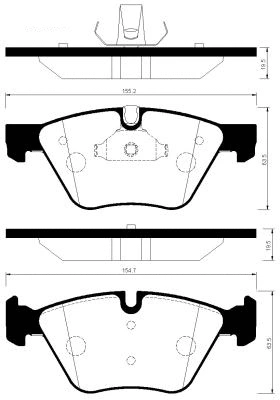 Brake Pad Set, disc brake (FBP2159)