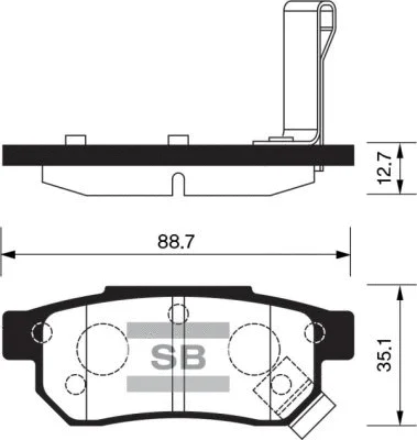 Brake Pad Set, disc brake (FBP1265)