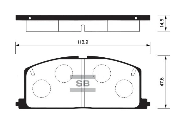 Brake Pad Set, disc brake (FBP1105)