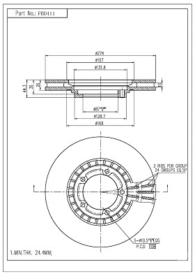 Brake Disc (FBD411)