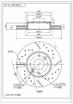 Brake Disc (FBD159R/H)