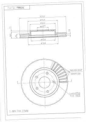 Brake Disc (FBD231)