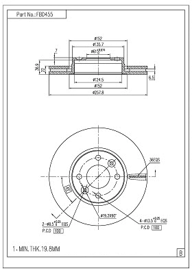 Brake Disc (FBD455)