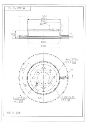 Brake Disc (FBD239)