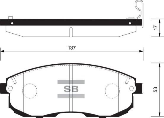 Brake Pad Set, disc brake (FBP1107-F)